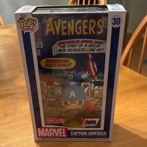 New in box Captain America Funko Pop Comic Covers